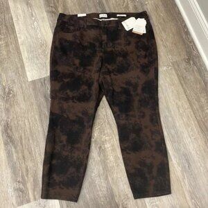 Tie dye skinny ankle jeans NEW Wonderly Size 18